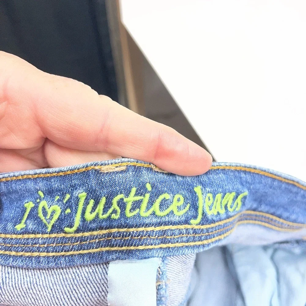 Justice girls plus size, low rise, flare‎ leg jeans